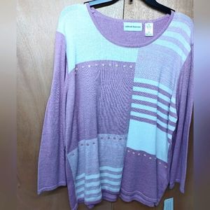 Alfred Dunner color block sweater.  XL
